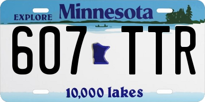 MN license plate 607TTR