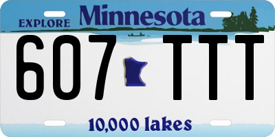MN license plate 607TTT