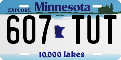MN license plate 607TUT