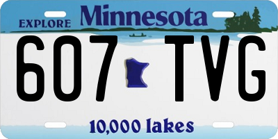 MN license plate 607TVG