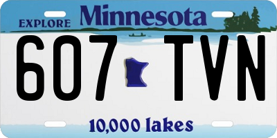 MN license plate 607TVN