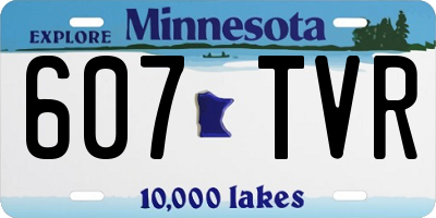 MN license plate 607TVR