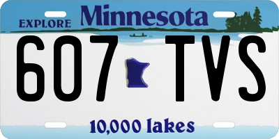 MN license plate 607TVS