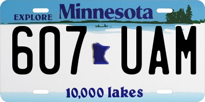MN license plate 607UAM
