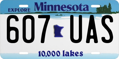 MN license plate 607UAS