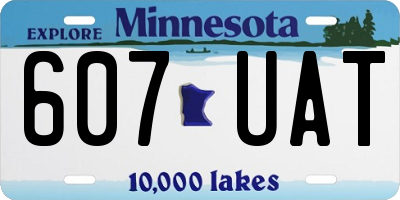 MN license plate 607UAT