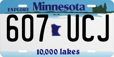MN license plate 607UCJ