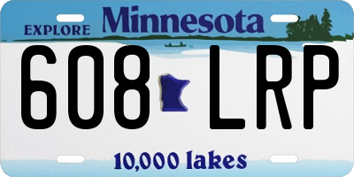 MN license plate 608LRP