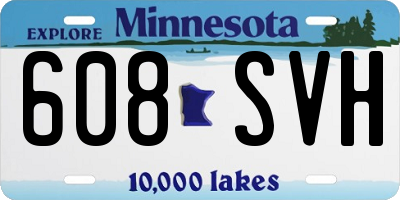 MN license plate 608SVH