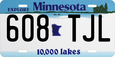 MN license plate 608TJL