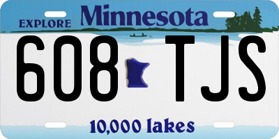 MN license plate 608TJS