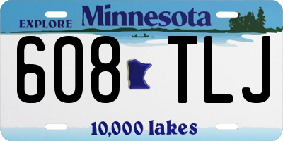 MN license plate 608TLJ
