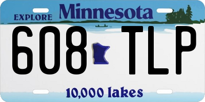 MN license plate 608TLP