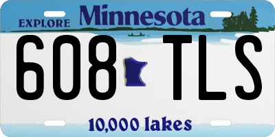 MN license plate 608TLS