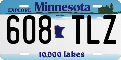 MN license plate 608TLZ