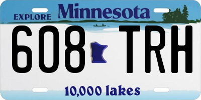 MN license plate 608TRH