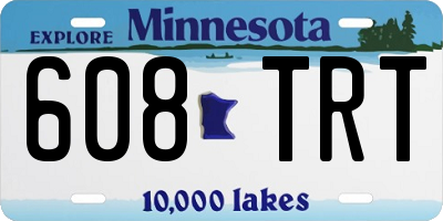 MN license plate 608TRT