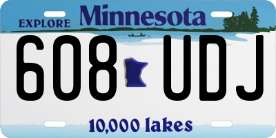 MN license plate 608UDJ