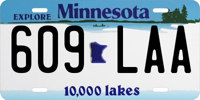 MN license plate 609LAA