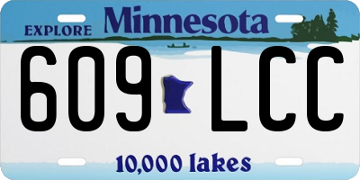 MN license plate 609LCC