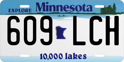 MN license plate 609LCH