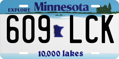 MN license plate 609LCK