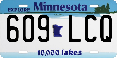 MN license plate 609LCQ