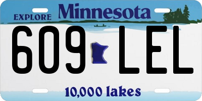 MN license plate 609LEL