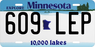 MN license plate 609LEP