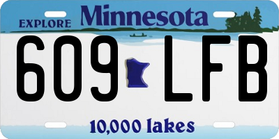 MN license plate 609LFB