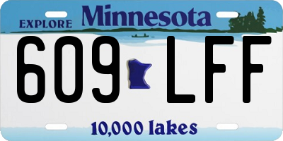 MN license plate 609LFF