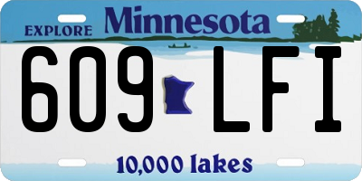 MN license plate 609LFI