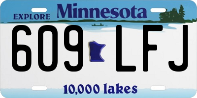 MN license plate 609LFJ