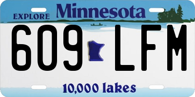 MN license plate 609LFM