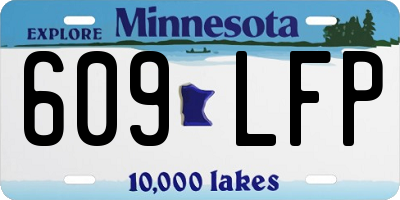 MN license plate 609LFP