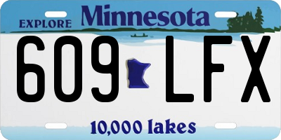 MN license plate 609LFX
