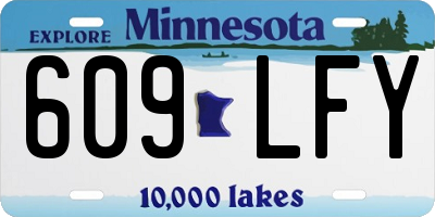MN license plate 609LFY