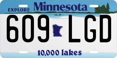 MN license plate 609LGD