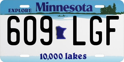 MN license plate 609LGF