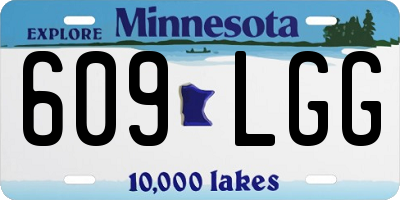 MN license plate 609LGG