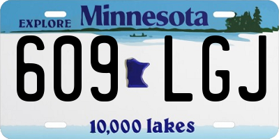 MN license plate 609LGJ