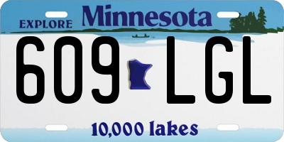 MN license plate 609LGL