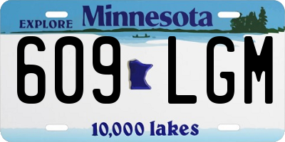 MN license plate 609LGM