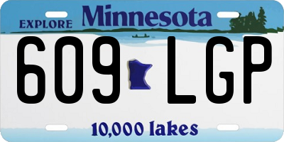 MN license plate 609LGP