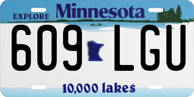 MN license plate 609LGU