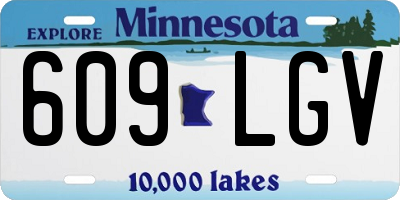 MN license plate 609LGV