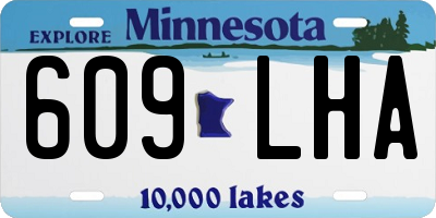 MN license plate 609LHA
