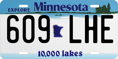 MN license plate 609LHE