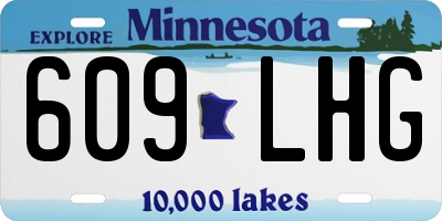 MN license plate 609LHG