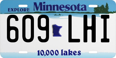 MN license plate 609LHI